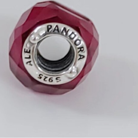 Pandora Shape of Love Heart Charm  Red Crystal Murano Glass - Picture 4 of 6